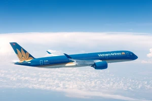 Máy bay A350 của hãng Vietnam Airlines 