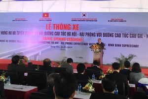 Thủ tướng phát biểu tại lễ thông xe