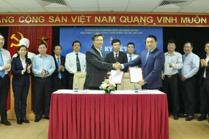 Quang cảnh lễ ký kết. Ảnh: VEC