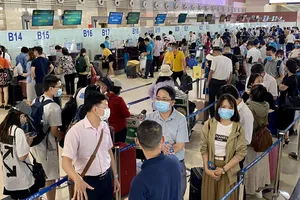 Lượng hành khách đến sân bay Tân Sơn Nhất cao kỷ lục