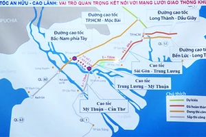 Sơ đồ tuyến cao tốc An Hữu- Cao Lãnh