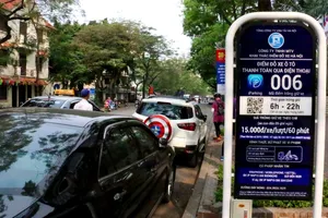 Điểm đỗ xe tại TP Hà Nội.