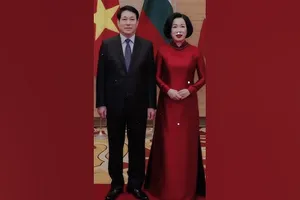 Chủ tịch nước Lương Cường và Phu nhân 