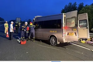 Vụ tai nạn đặc biệt nghiêm trọng xảy ra ngày 9-12, trên tuyến cao tốc Đà Nẵng - Quảng Ngãi. Ảnh: CTV