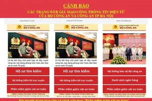 Hàng loạt trang web giả mạo trong ngành công an