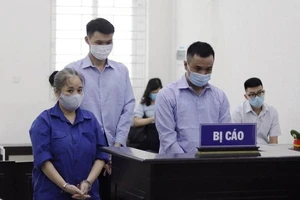 Các bị cáo tại phiên tòa