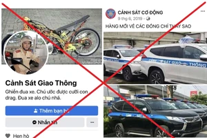 Gần 400 trang mạng xã hội giả mạo sử dụng ký hiệu, biểu tượng, hình ảnh công an