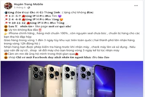 Cảnh giác chiêu lừa tặng điện thoại iPhone nhân dịp thành lập công ty 