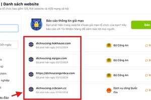 Có thể tra cứu các website lừa đảo trên VNeID