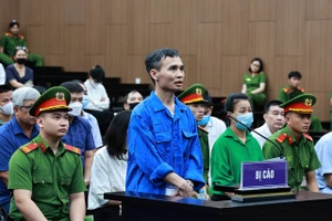 Bị cáo Lưu Anh Tuấn tại phiên tòa