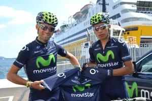 Nairo Quintana (phải) và Alejandro Valverde luôn sát cánh cùng nhau