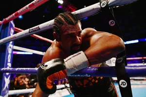 David Haye trong trận thua knock-out kỹ thuật trước Tony Bellew hồi tháng 3