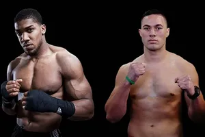 Anthony Joshua và Eddie Hearn