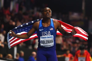 Christian Coleman đăng quang ở Birmingham