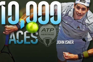 John Isner gia nhập CLB 10.000 cú giao bóng ăn điểm trực tiếp