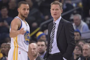 Steve Kerr và Stephen Curry