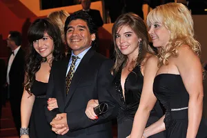 Maradona và người thân