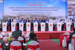 Đồng loạt khởi công 72 trường phổ thông nội trú tại các xã biên giới đất liền
