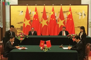 越中簽署15份重要合作文件。（圖片來源：VOV）