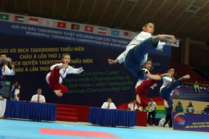 越南隊在5人自創團體拳套賽項奪金。（圖片來源：N.K）