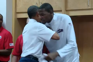 奧巴馬以前曾與杜蘭特會面。（圖片來源：互聯網）