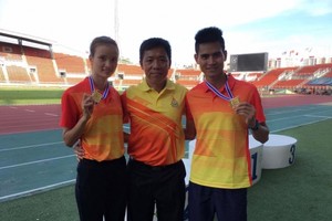 越南選手武氏莉（左）和楊文泰（右）奪得兩枚金牌。（圖片來源：互聯網）