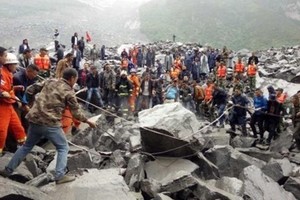 中國四川山體垮塌　逾百人失聯（圖片來源：互聯網）