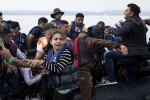 敘利亞難民（圖片來源：美聯社）