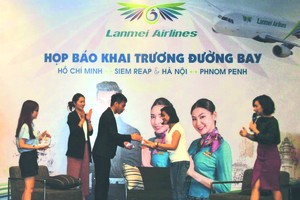 柬埔寨瀾湄航空股份有限公司(瀾湄航空)昨(15)下午在第一郡鉑爾曼酒店介紹了瀾湄航空新開發的國際航線。
