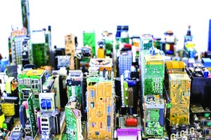 電腦,配件,搭起,一座「曼哈頓」城