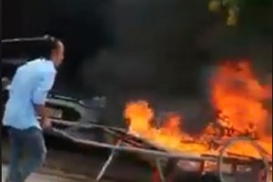 焚燒三輪車者受罰 350 萬元