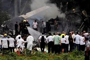 空難事故現場。