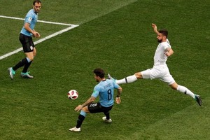 法國（白衣）2－0烏拉圭。