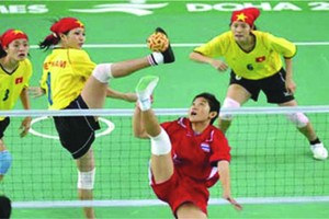 越南女子奪得藤球銀牌。