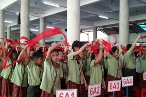 陳佩姬中學粉刷一新迎接新學年。