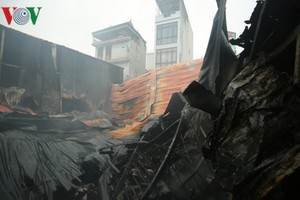 火警現場一隅。