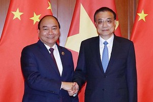 政府總理阮春福與中國總理李克強。