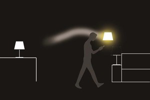 燈座可以放置在多種不同表面，床邊桌、沙發旁或是衛生間等等