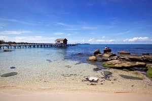 柬埔寨西哈努克城的美麗海灘