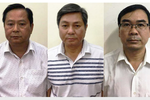 阮友信(市人委會原副主席)、陶英傑(市資源與環境廳原廳長)、張文渥(市資源與環境廳所屬土地管理科原副科長)