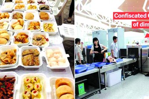 攜 65 公斤點心搭飛機沒申報被捕
