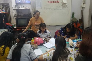 蘇海媚近7年來教導免費培訓班的學生。