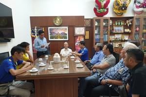 當天有市體育訓練及比賽中心副主任丁孟祥、郡體育中心主任阮玉秀，穗城、義安、崇正會館及各龍獅團代表出席。