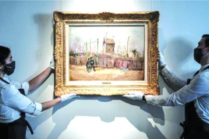 這幅描繪巴黎蒙馬特附近街道的作品在1887年創作