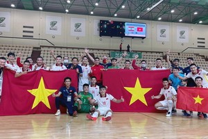 本月25日，越南國家室內５人制足球隊與黎巴嫩國家室內５人制足球隊進行世界盃亞洲區預選賽附加賽次回合比賽，以爭奪2021國際足聯室內５人制足球世界盃入場券。