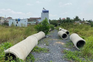 在守德市富友坊一塊土地，仲介在鋪路、敷設排水渠後將其“繪製”成項目，並刊登廣告以吸引買者。