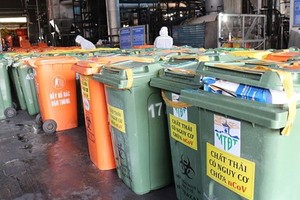 　　與新冠肺炎疫情有關的廢棄物數量已超出市都市環境 公司的處理能力。