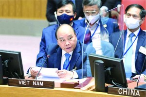 國家主席阮春福出席氣候與安全 高級別會議。