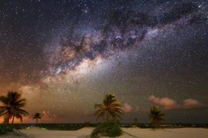 智利阿塔卡馬沙漠夜景。（圖源：互聯網）