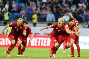 Niềm vui chiến thắng của tuyển Việt Nam